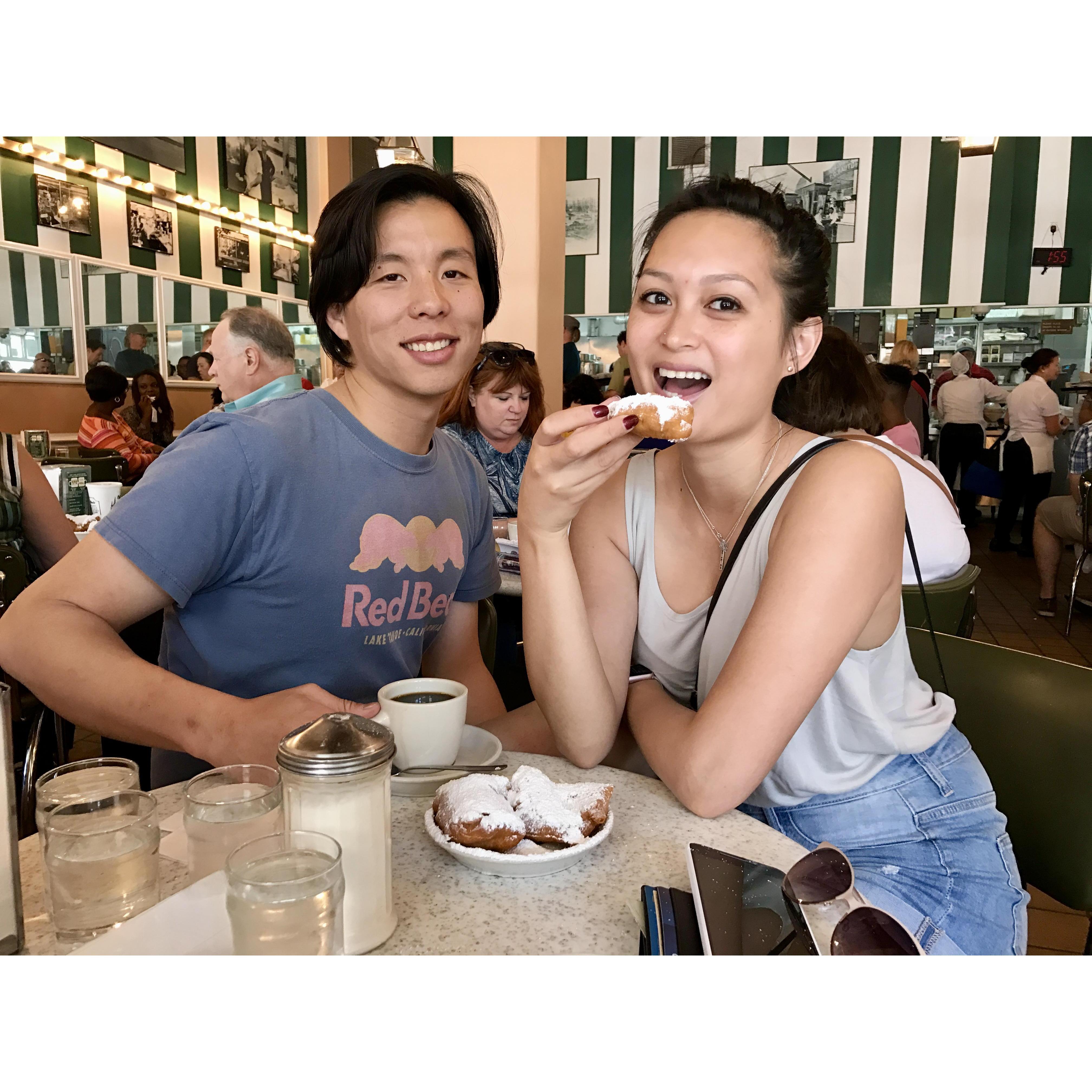 2016. Ren loves Cafe du Monde, NOLA