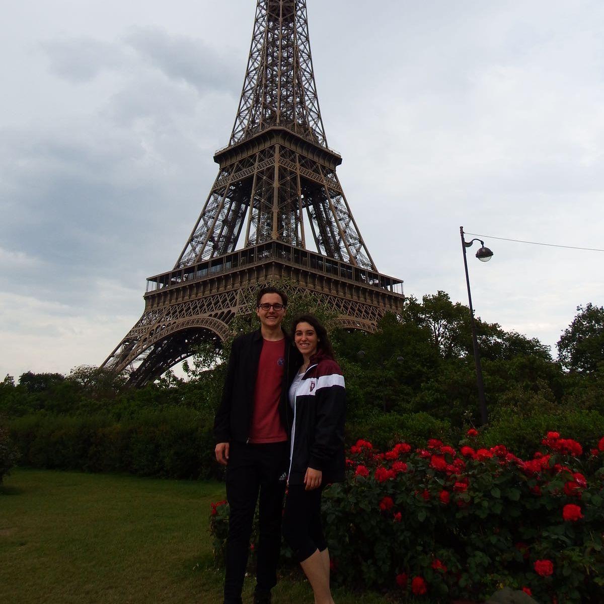 Just us in Paris - the start of the sparks!