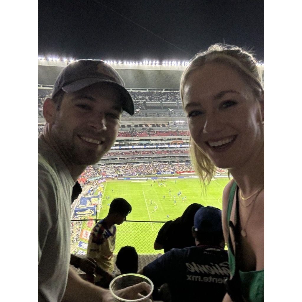 Caught an intercity rivalry Futbol match. Cruz Azul vs. Club America at Banorte Stadium.