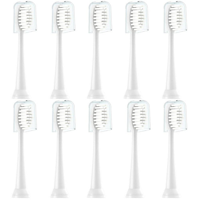 CILGEWH Replacement Toothbrush Heads 10 Pack Compatible with TAO Clean Electric Toothbrush,White
