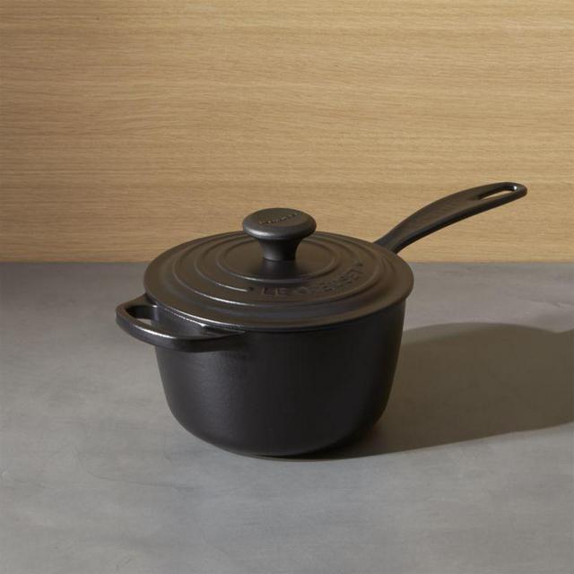 Le Creuset ® Signature 1.75 qt. Licorice Saucepan with Lid