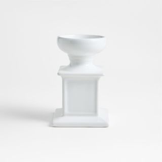 Firenze Ceramic Pillar Candle Holder, Set of 2
