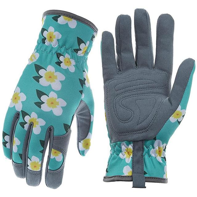 Baidast Gardening Gloves for Women,Breathable Leather Work Gloves with Deerskin Suede,Thorn Proof Gloves for Yark/Garden