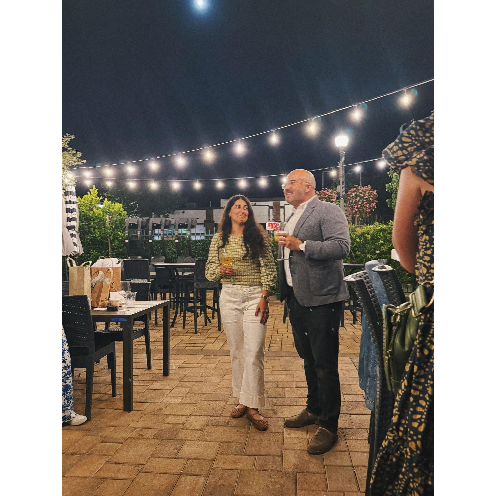 Andy not only surprised Bre with the most beautiful proposal, he also planned a surprise engagement party with 35 friends & family!