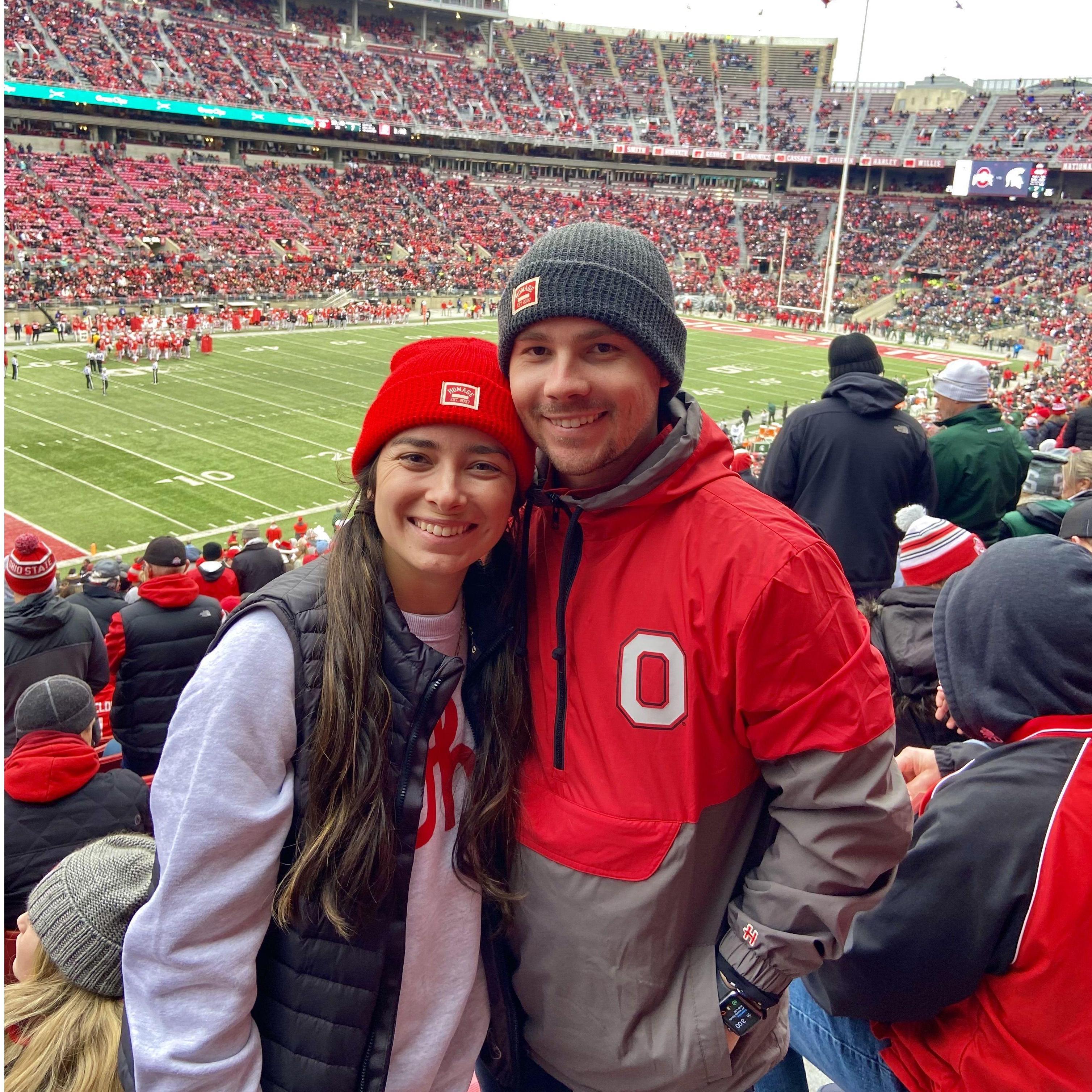 Drew's first OSU game! #GoBucks