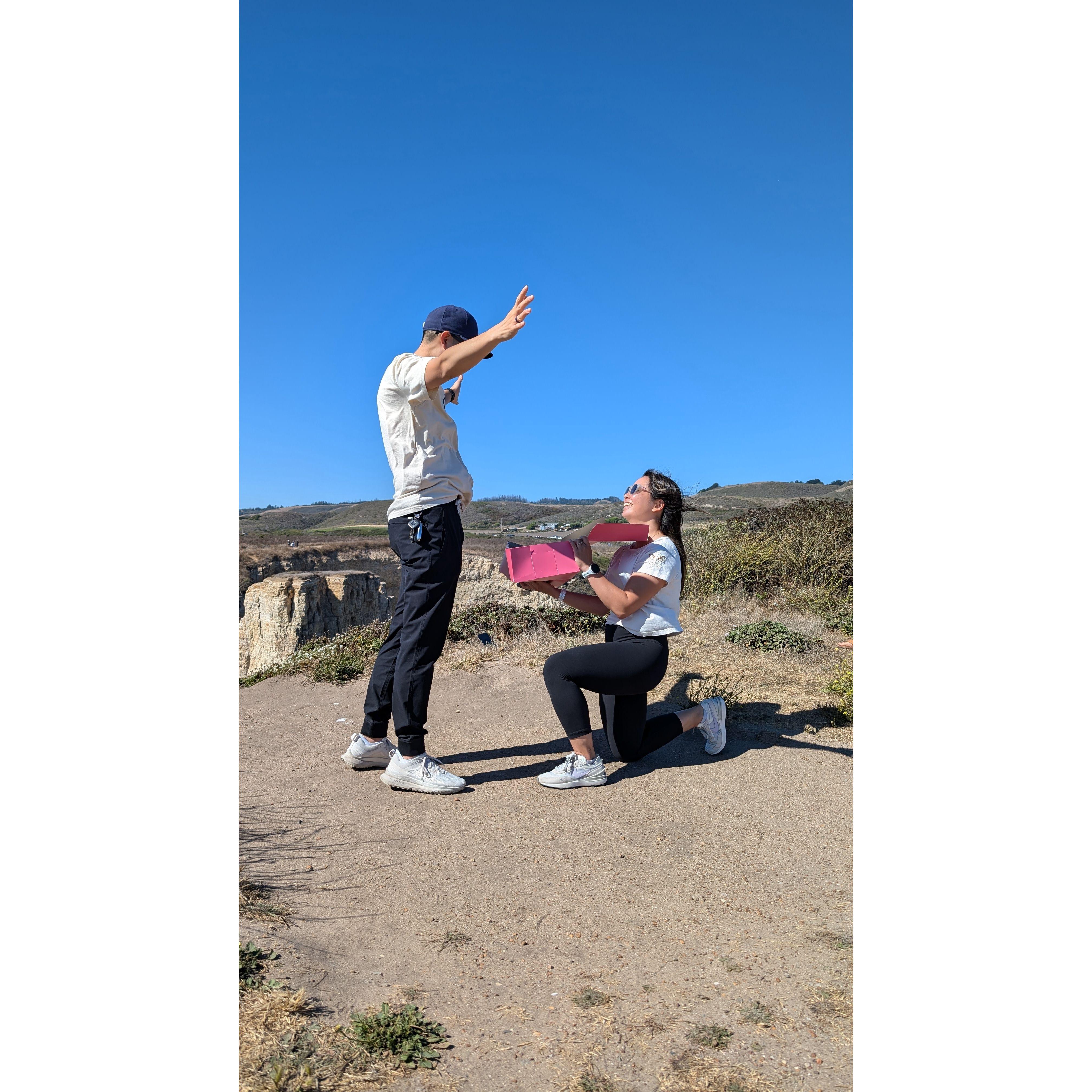 when Aryana proposed!