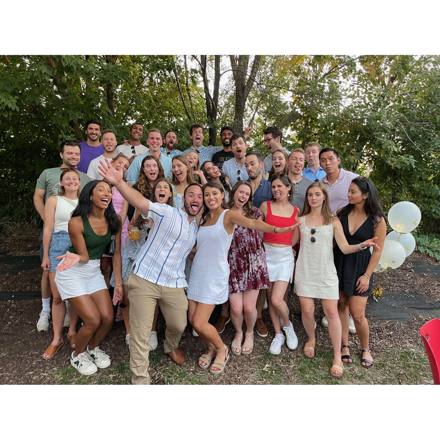 Our engagement party in Chicago!