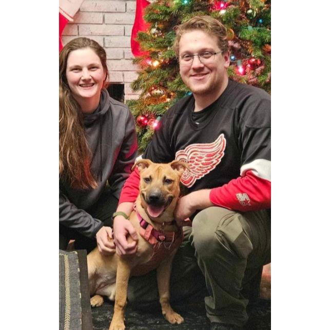 First family photo with Rosie after we adopted her.