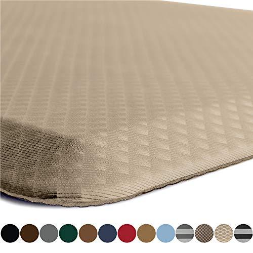 Kangaroo Original Standing Mat Kitchen Rug, Anti Fatigue Comfort Flooring, Phthalate Free, Commercial Grade Pads, Waterproof, Ergonomic Floor Pad for Office Stand Up Desk, 32x20, Beige