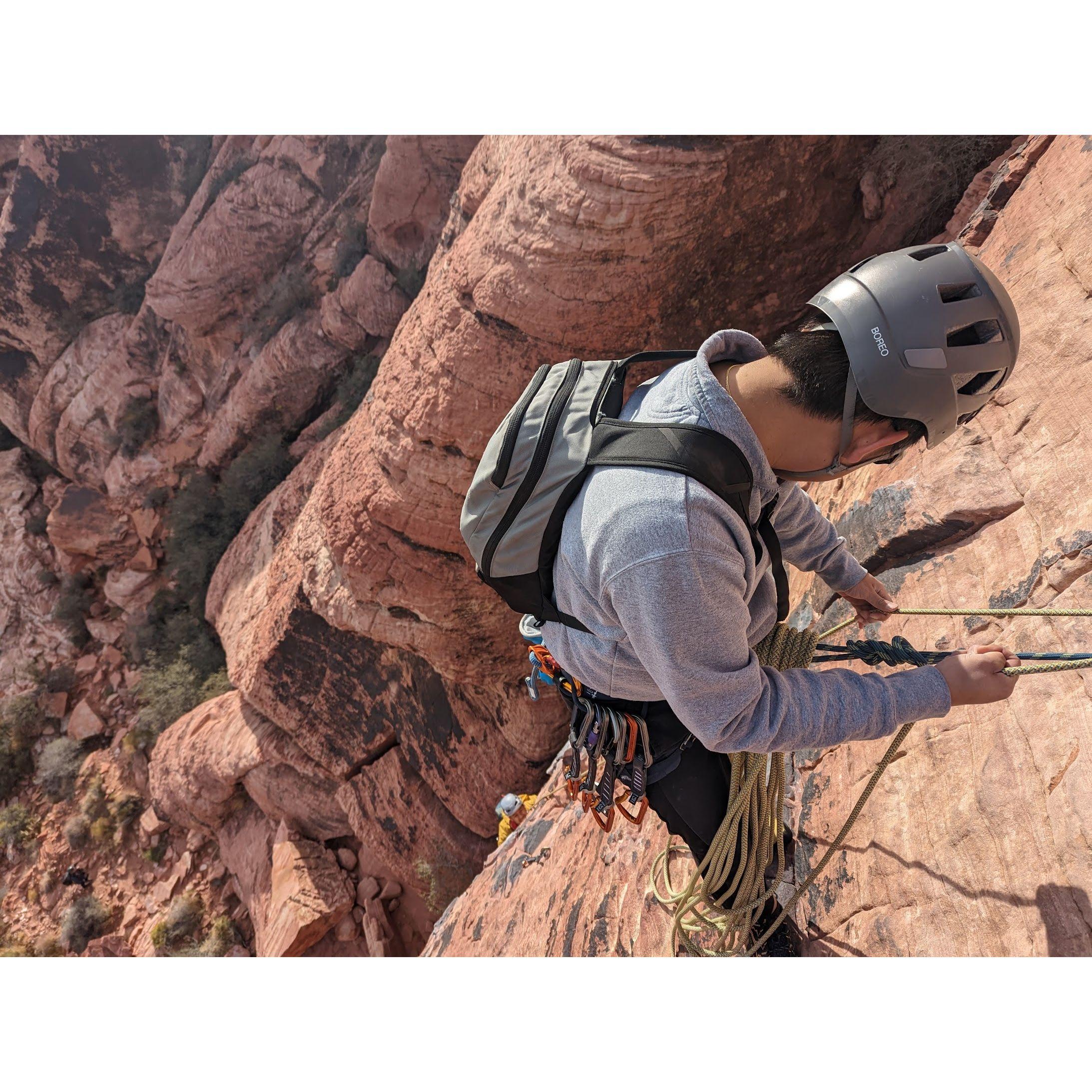 Kevin belaying George from above.


ROCKS - Geodude!