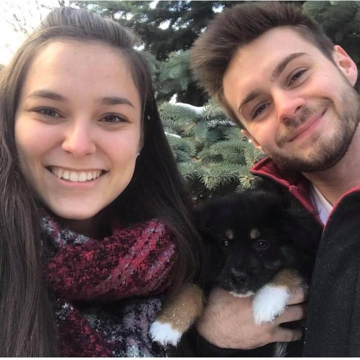Our first family portrait with Josie