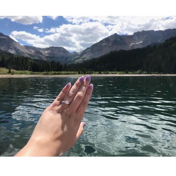 After we got engaged!