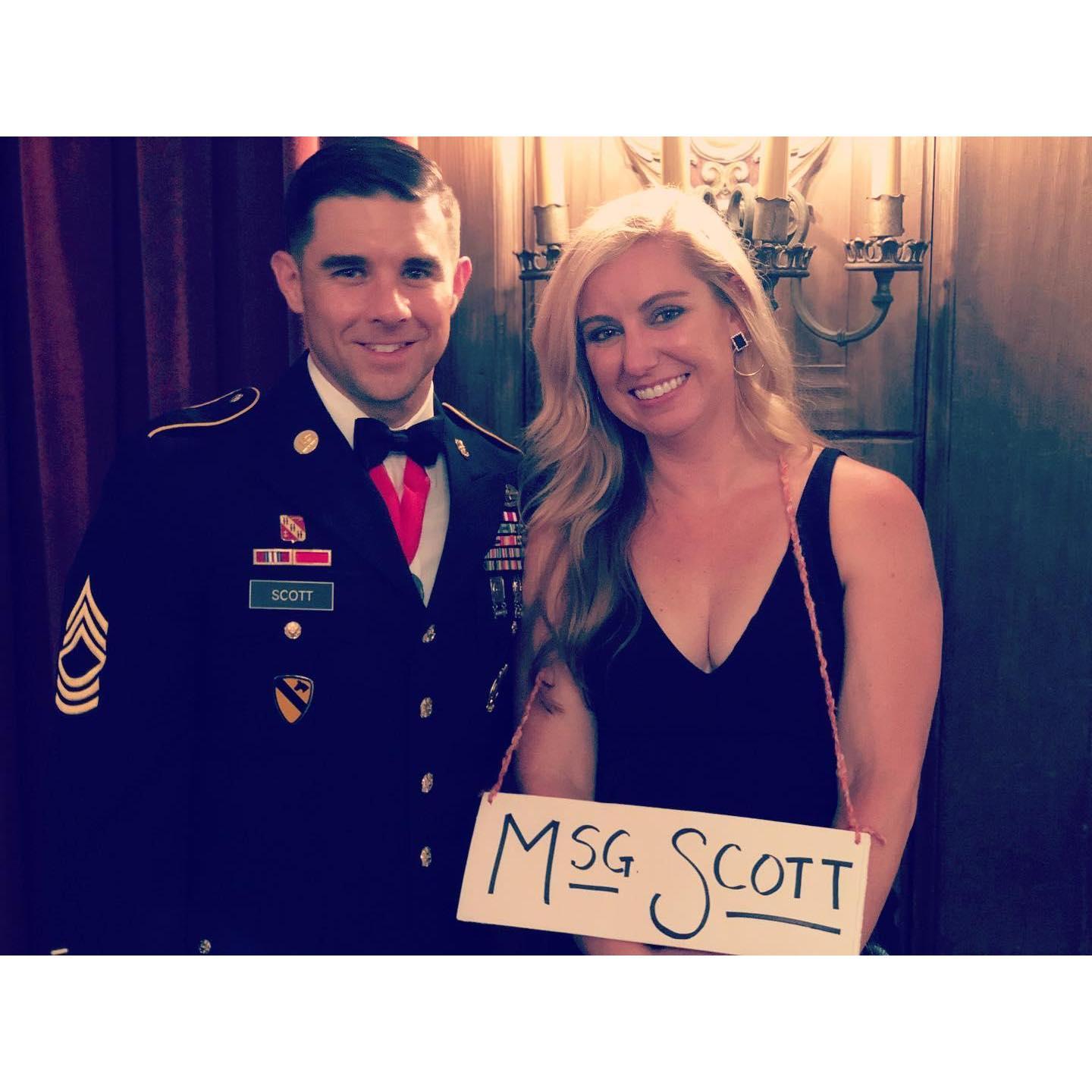 Our first military ball, May 2019.