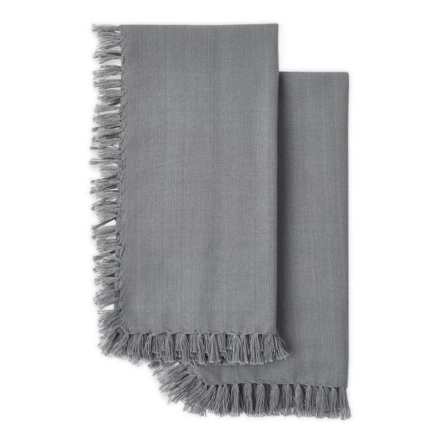 Artisanal Kitchen Supply® Fringe Napkins in Taupe (Set of 2)