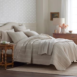 Company Cotton Stripe Quilted Euro Sham