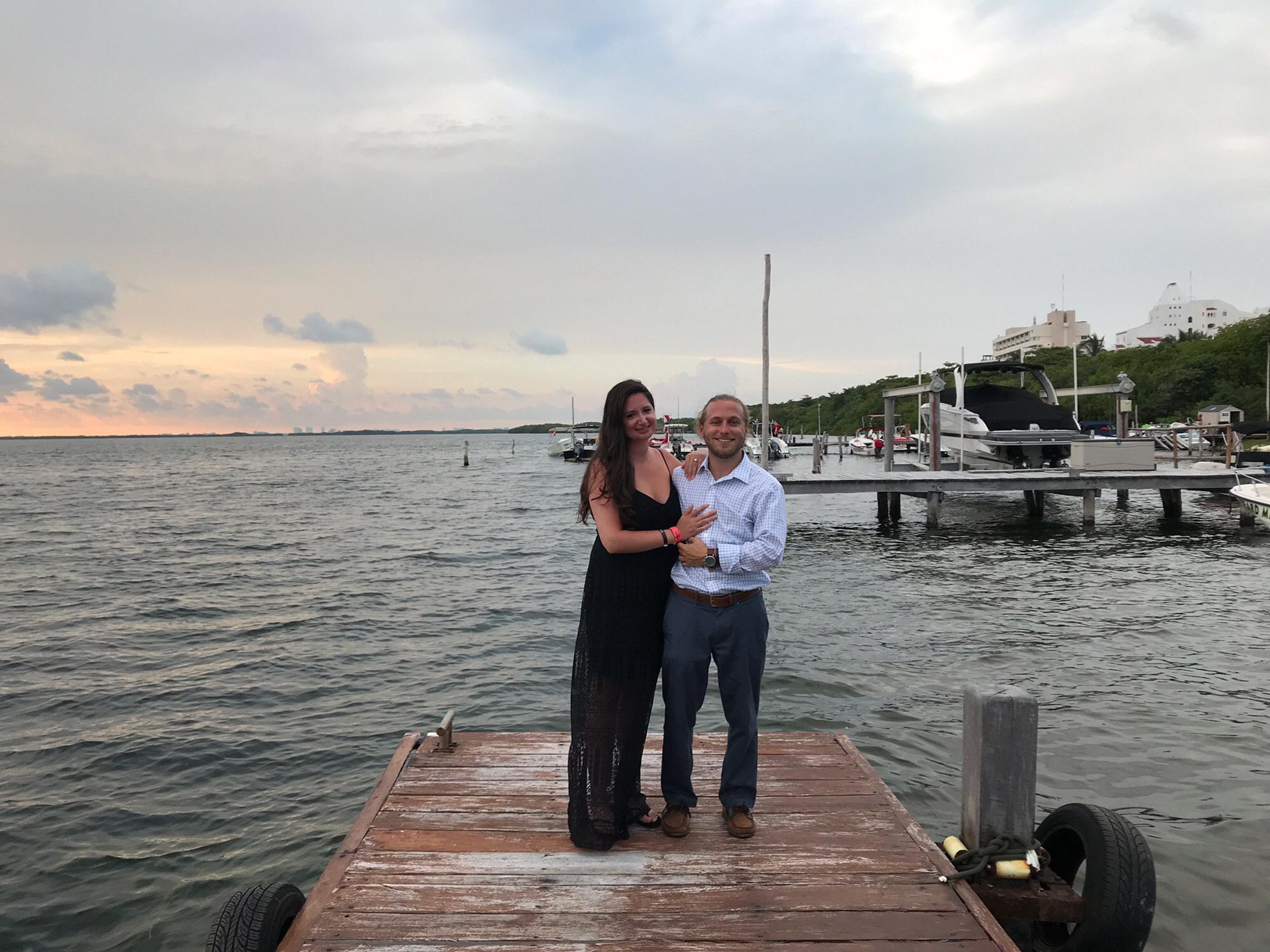We can’t wait to start the next chapter of our adventure with all of you... 
Mr. Aaron Sunshine and the future Cantor Summer Sunshine (Engaged, Cancun, 2019)