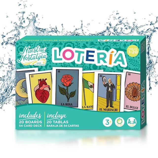 Waterproof 20 Player Loteria | 12 inch by 8 inch Boards | Shuffleable Card Deck | No Stereotypical Characters | Extendable Up To 100 | Perfect for Schools, Cinco de Mayo, Mexican Parties (Boards 1-20)