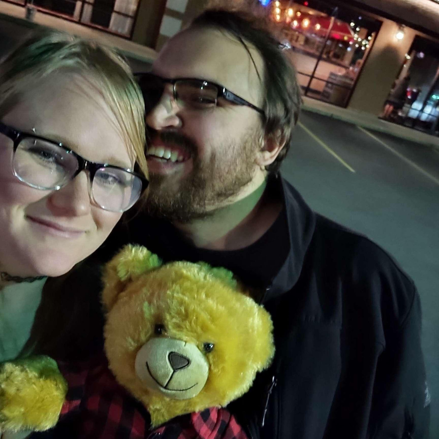This was after we had dinner and went to build-a-bear to celebrate our first six months together.