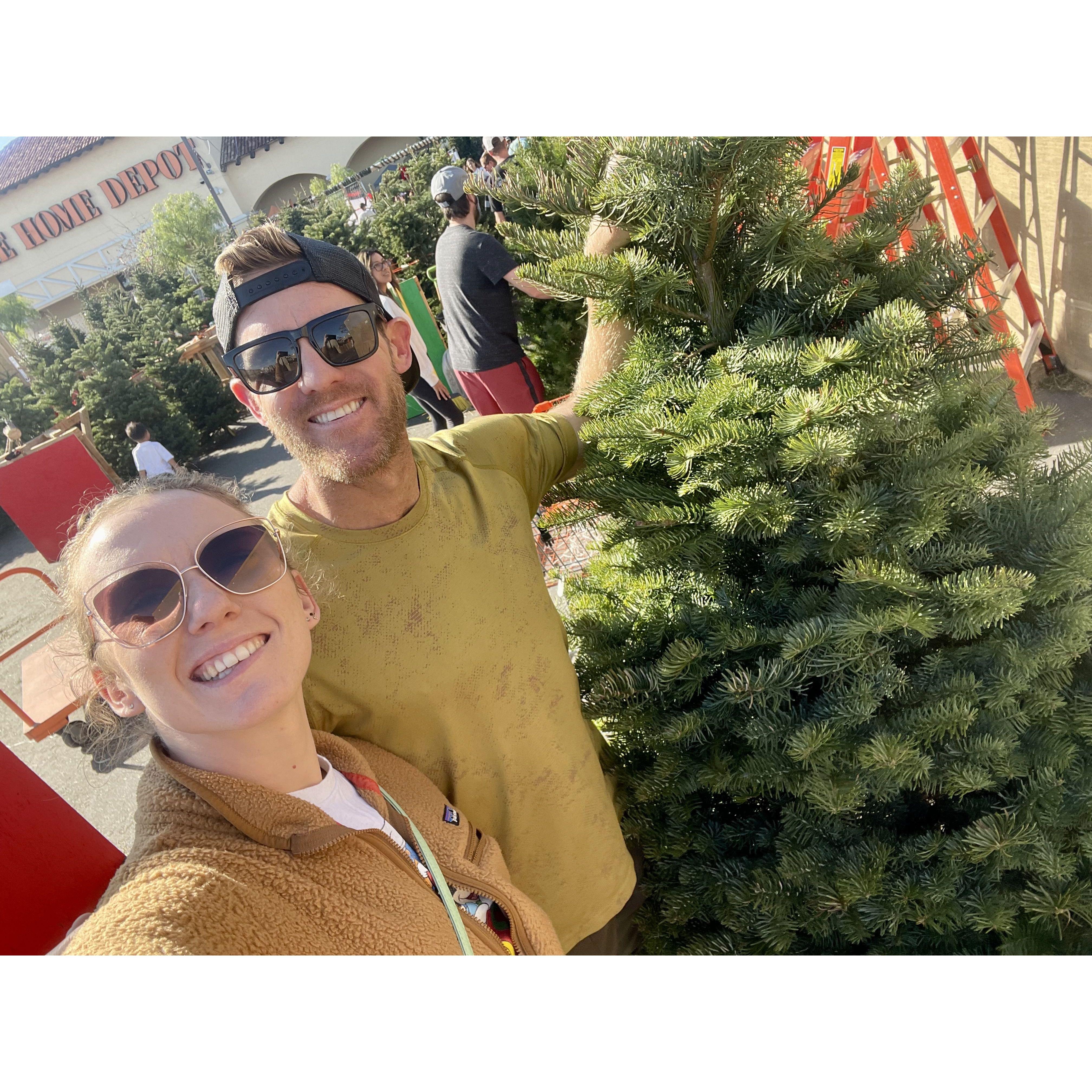 Our first Christmas tree together! December 2022
