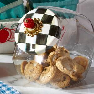 MacKenzie-Childs Cookie Jar with Courtly Check Lid