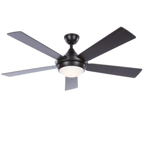 Fanimation Studio Collection Aire Drop 52-in Aged bronze LED Indoor Ceiling Fan with Remote (5-Blade)