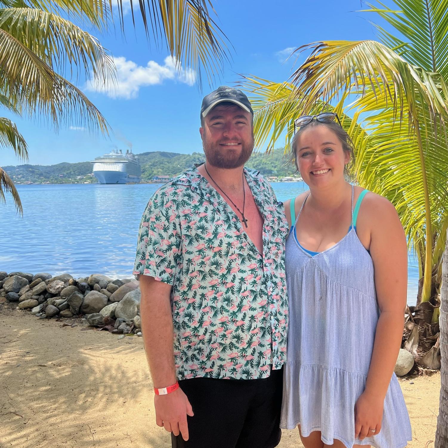 Us in Honduras during a cruise in the fall of 2023!