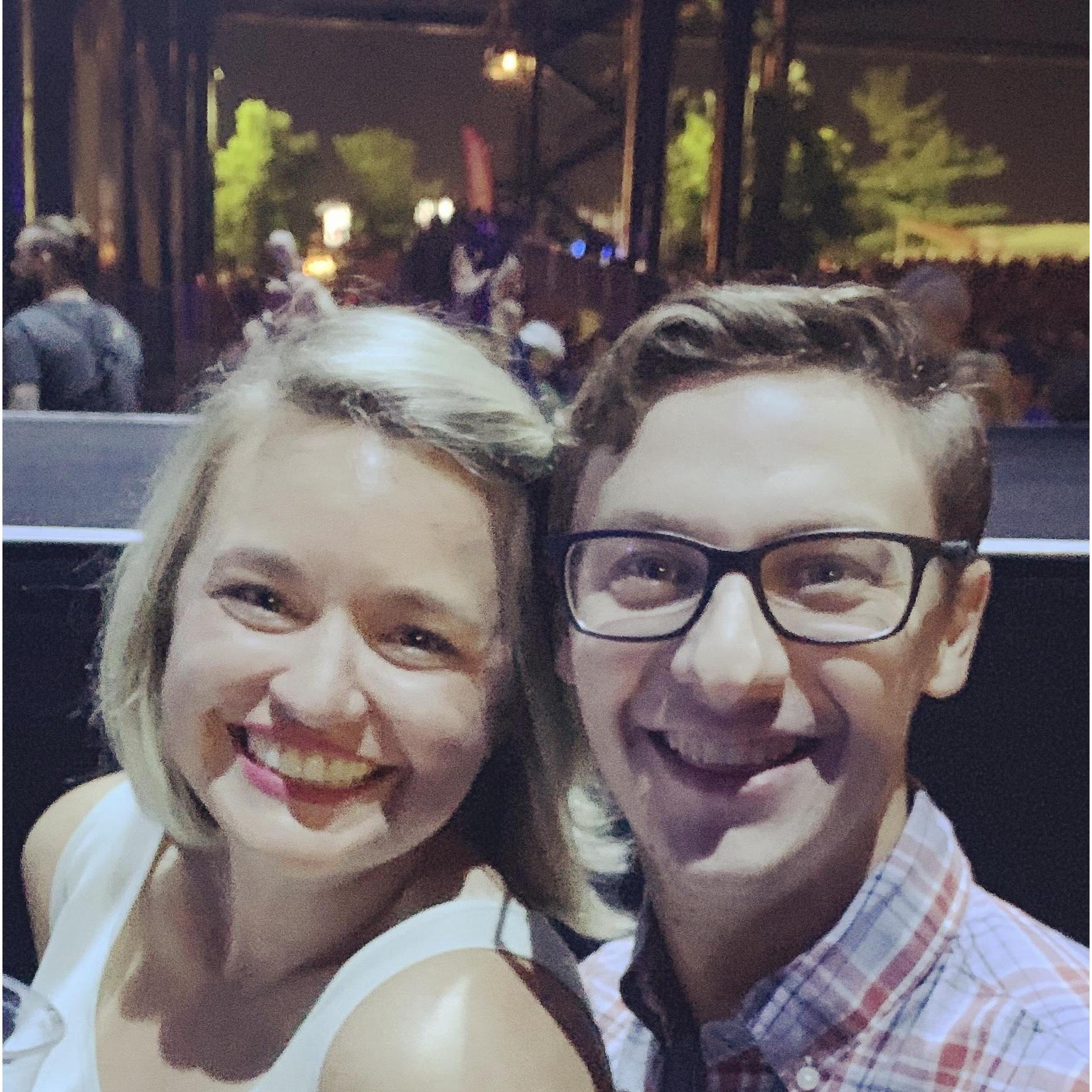 Our first front row concert together!