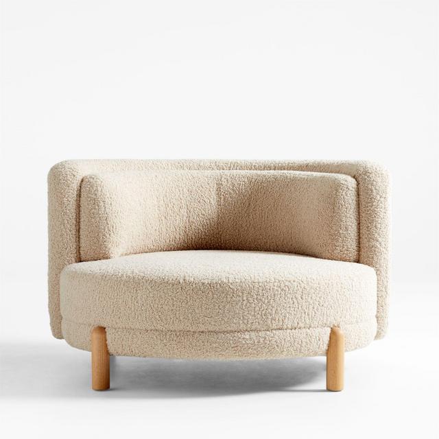 Family Oversized Sherpa Chair and a Half