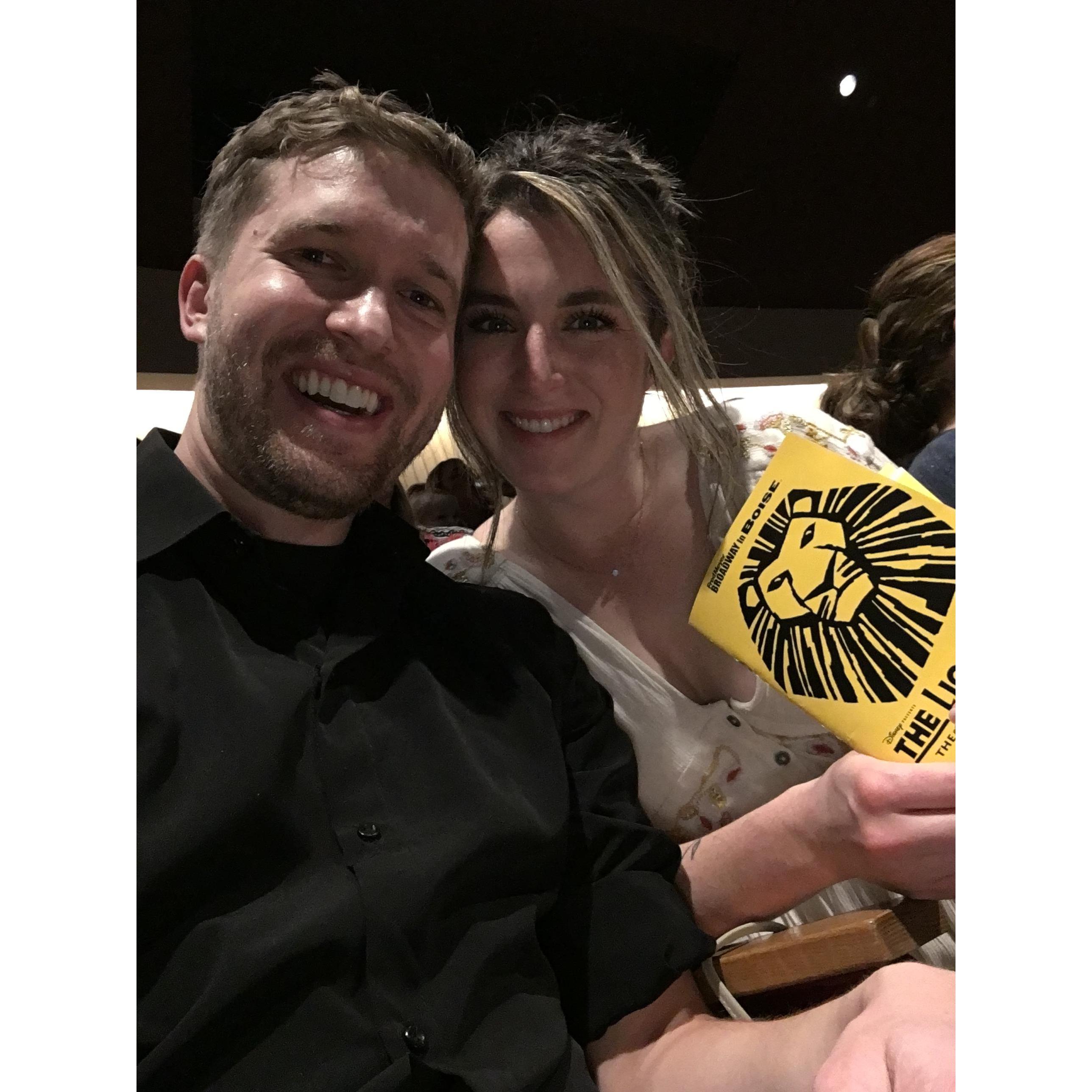 Broadway show of The Lion King