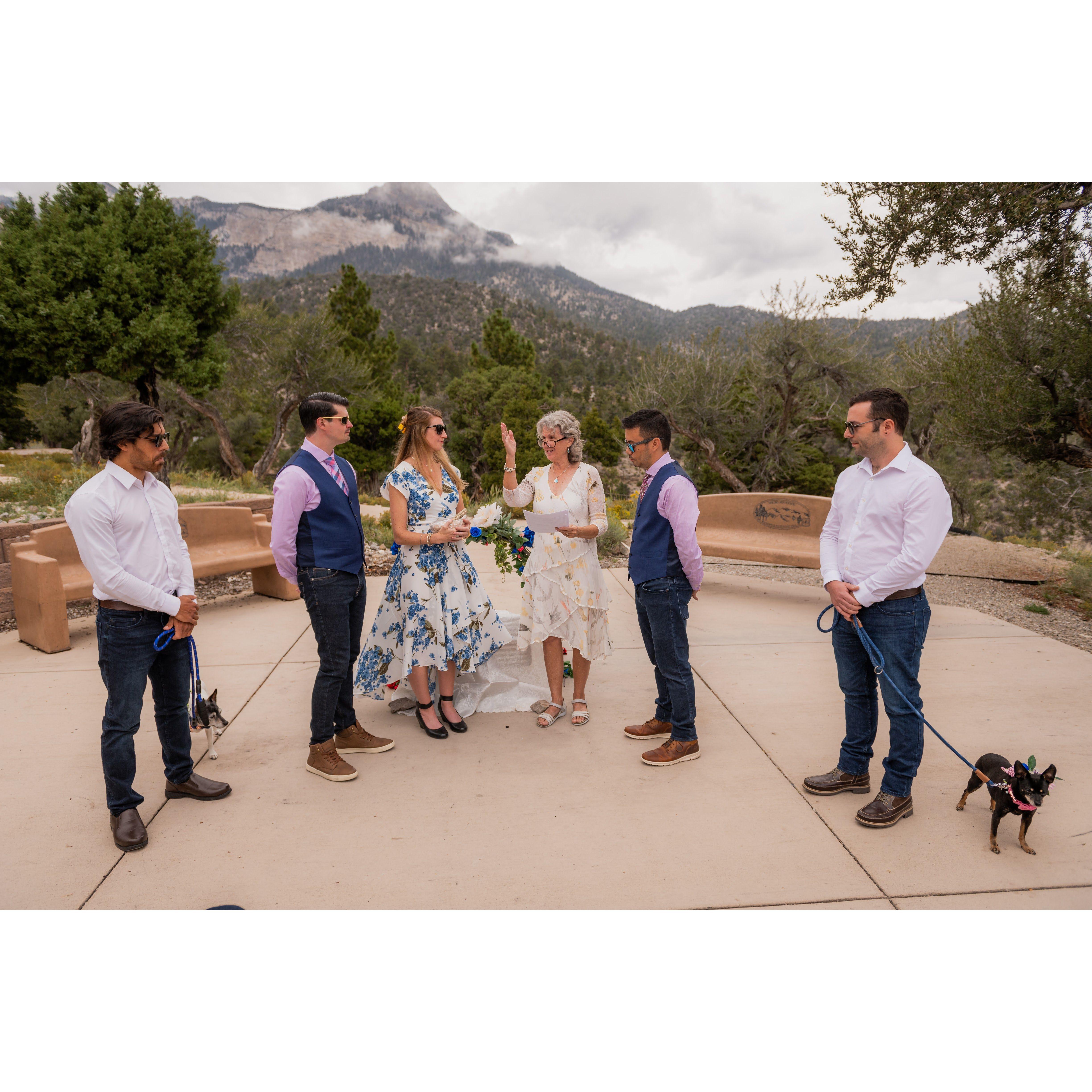 Anne leads a very thoughtful and heartfelt smudging ceremony. 