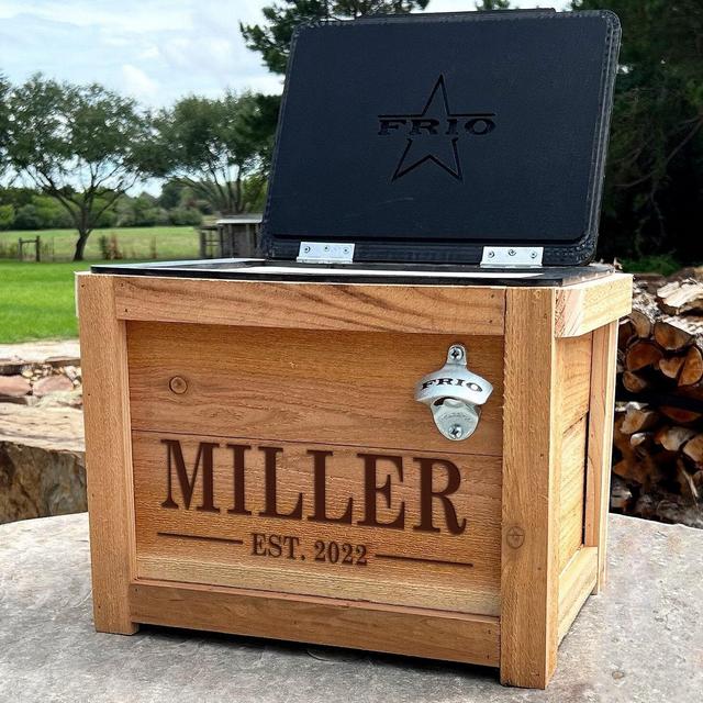 House warming 24 can personalized cooler. Excellent home accessory!