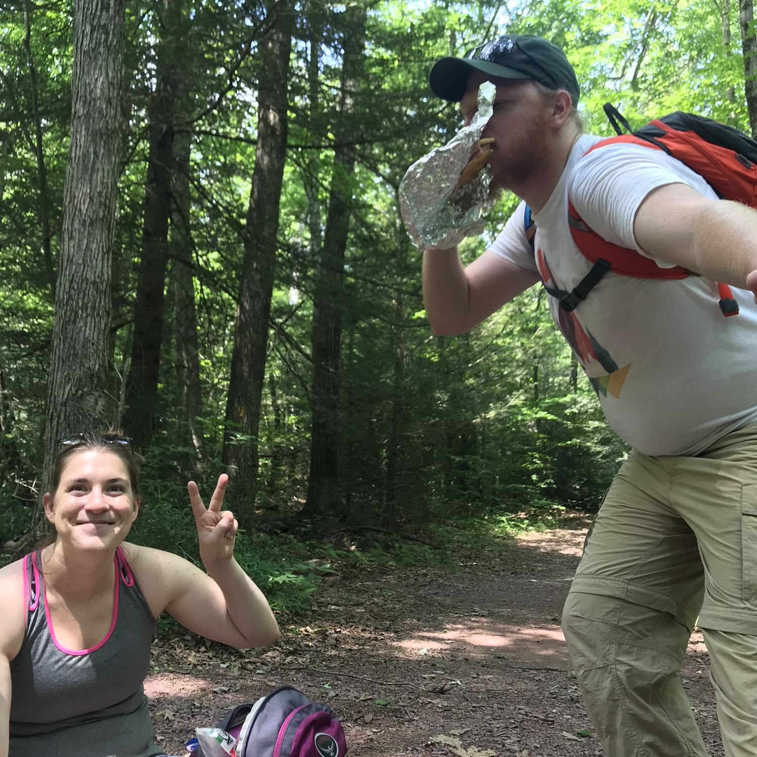 July 2018- There are "nicer" pictures from this hike but this one is the most fun.