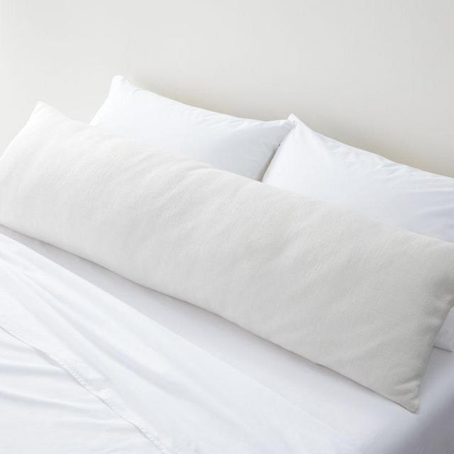 Lumbar Pillow with Feather Down Insert in Sand Color