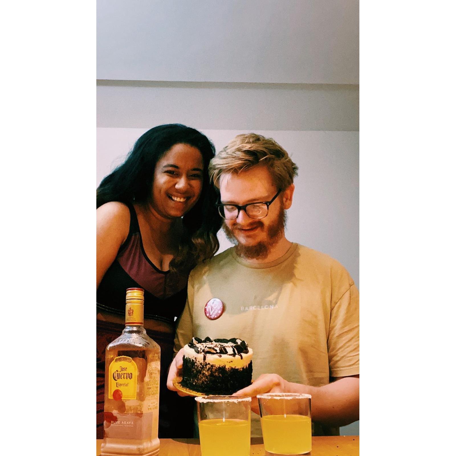 Sean's 25th birthday in lockdown!