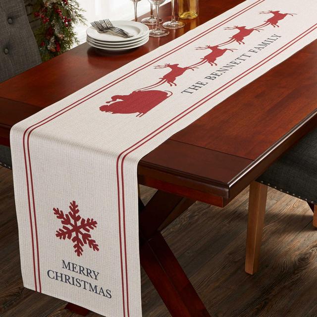 Nostalgic Noel Personalized Table Runner
