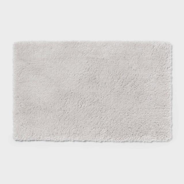21"x34" Spa Plush Bath Rug Light Gray - Threshold™