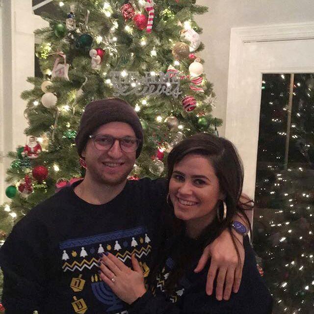 Our first holiday party engaged!