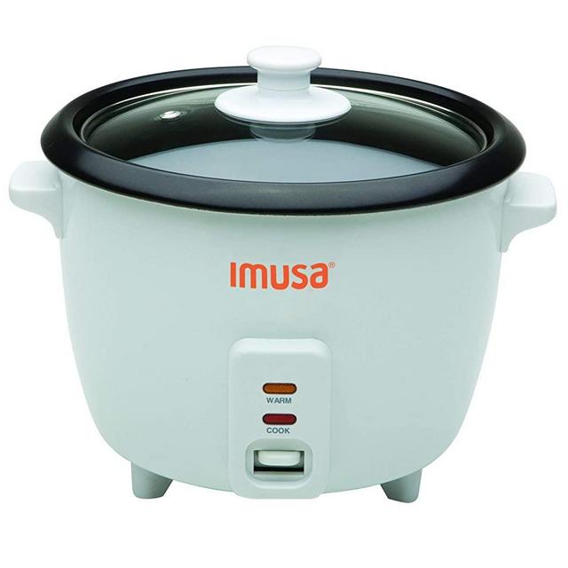 Imusa Electric NonStick 5 (Uncooked) 10-Cup (Cooked) Rice Cooker, White