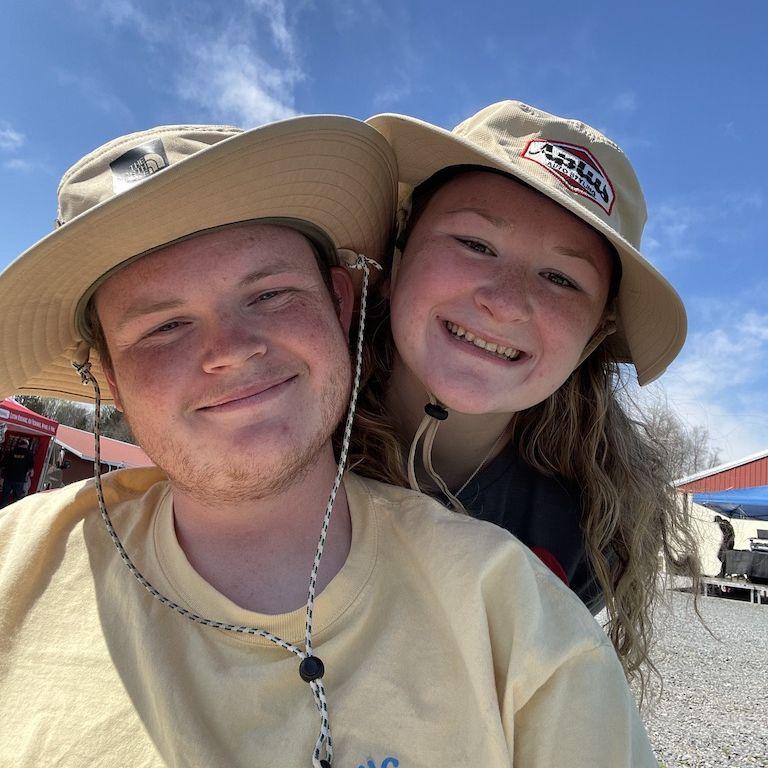 We became bucket hat buddies!