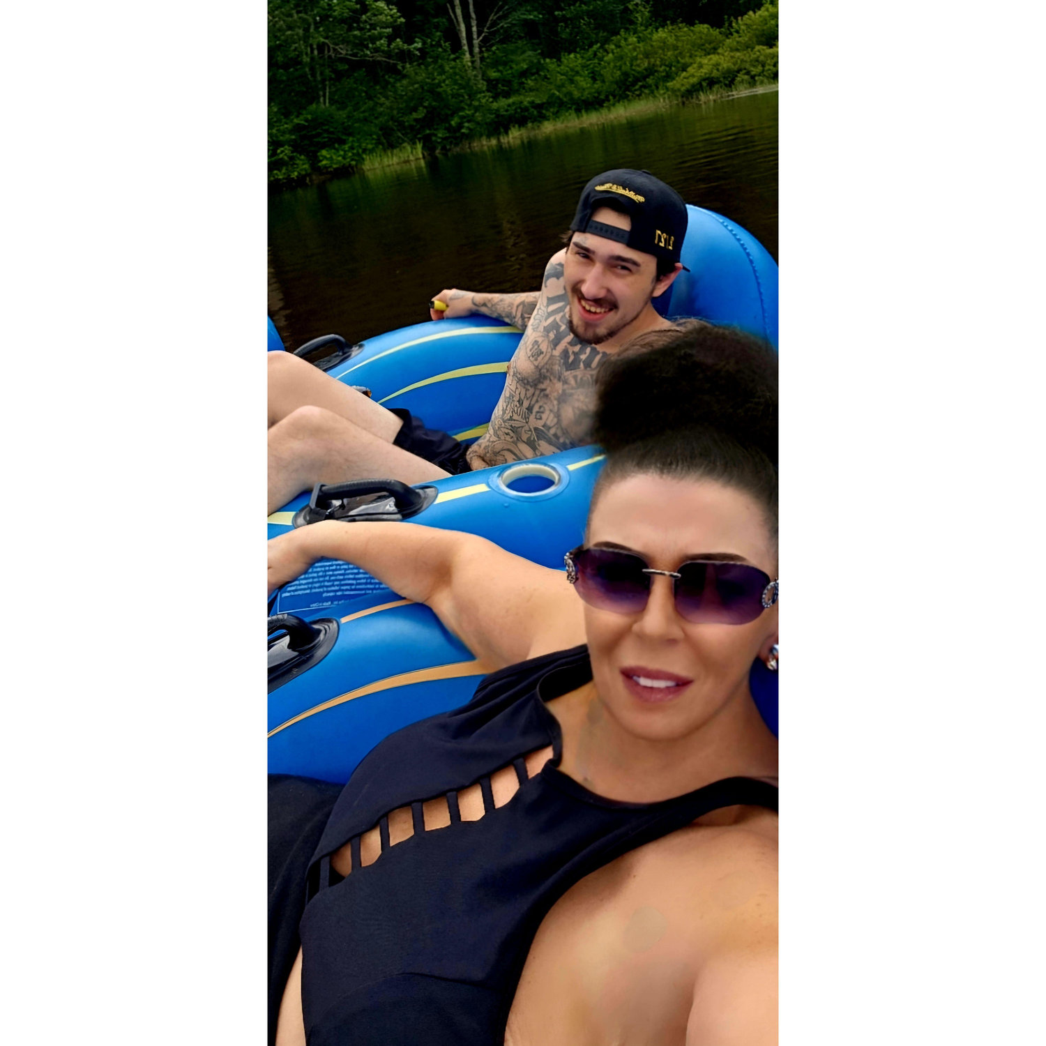 My first time tubing ever, had a blast with Nate our friends