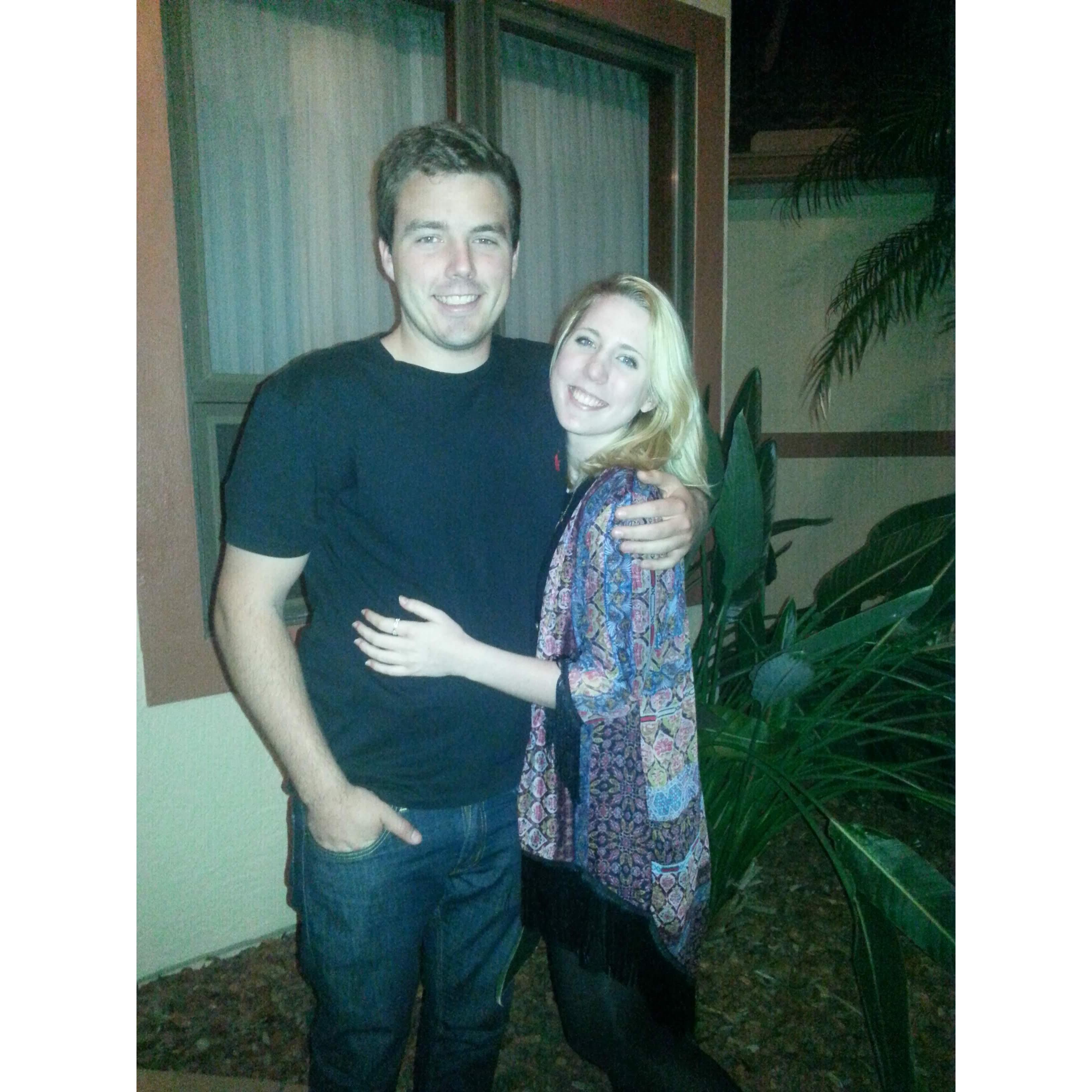 2015 - Our first photo together!