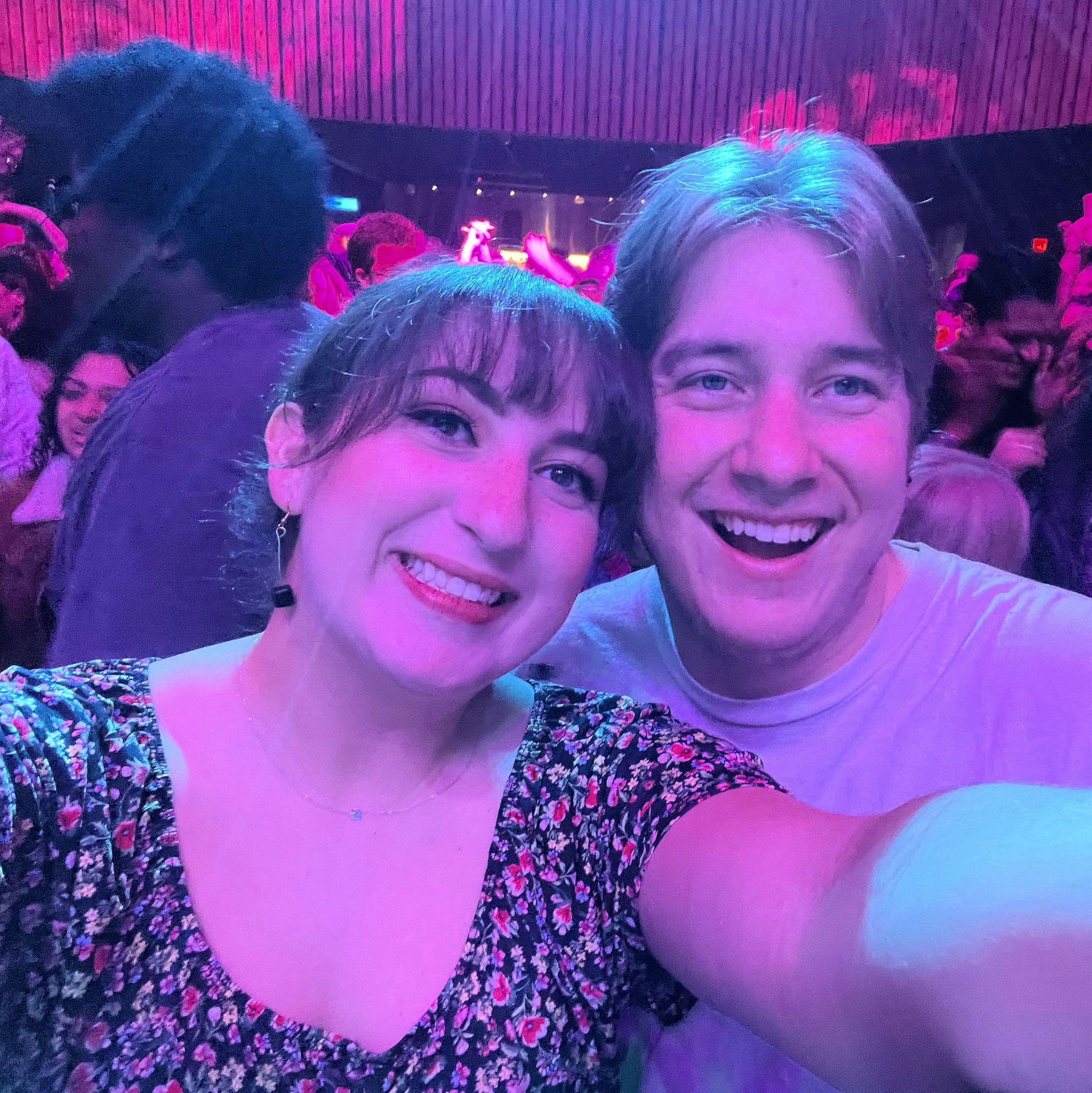 At an ABBA disco party at White Oak Music Hall in Houston, Texas on December 3, 2022.