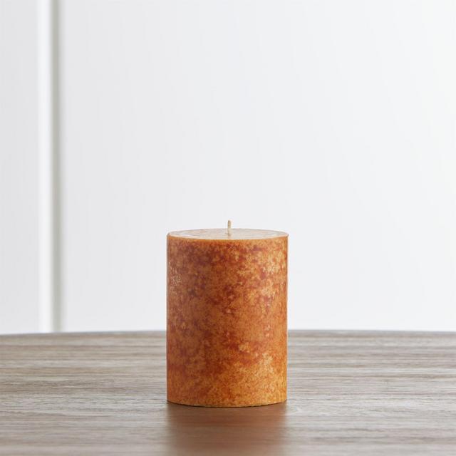 Pumpkin Color Candle 3x4