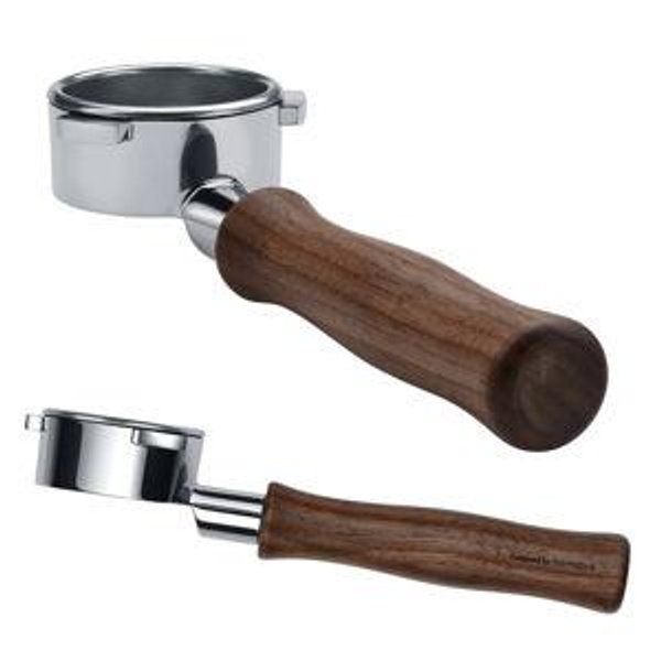 54mm Bottomless Portafilter - Walnut Handle