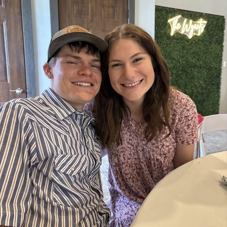 Our first wedding together