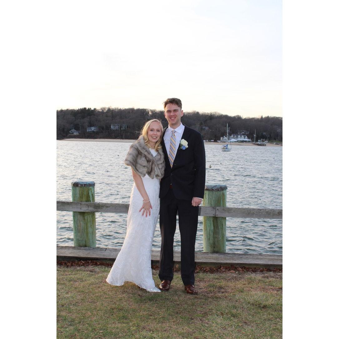 We got married in the Gazebo of Northport Park on December 15, 2020