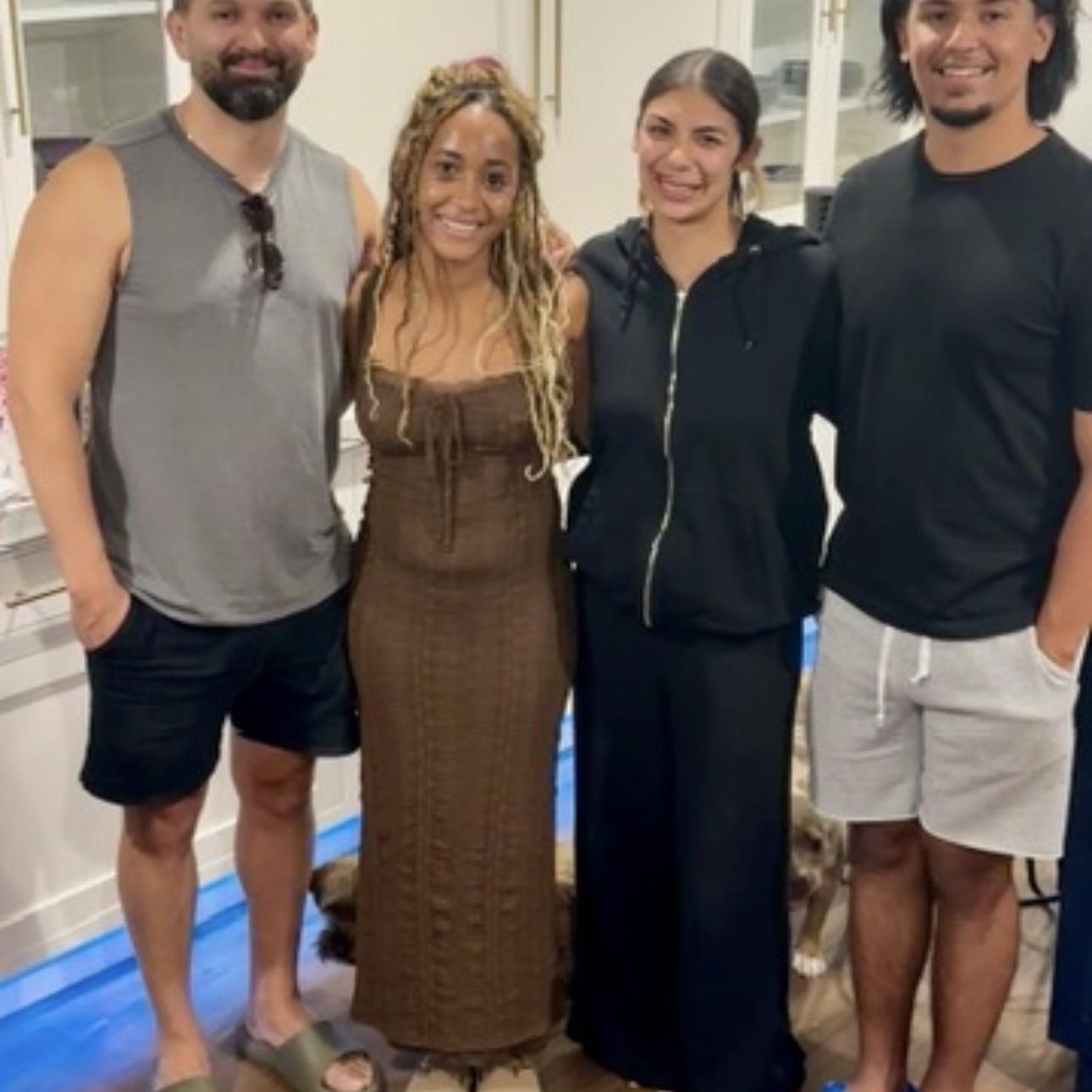 Abe and Aliyah with Abe’s nephew Isaac and Ariel.