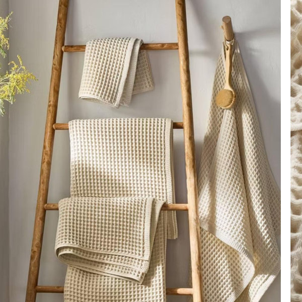 Waffle Bath Towel Natural - Casaluna™