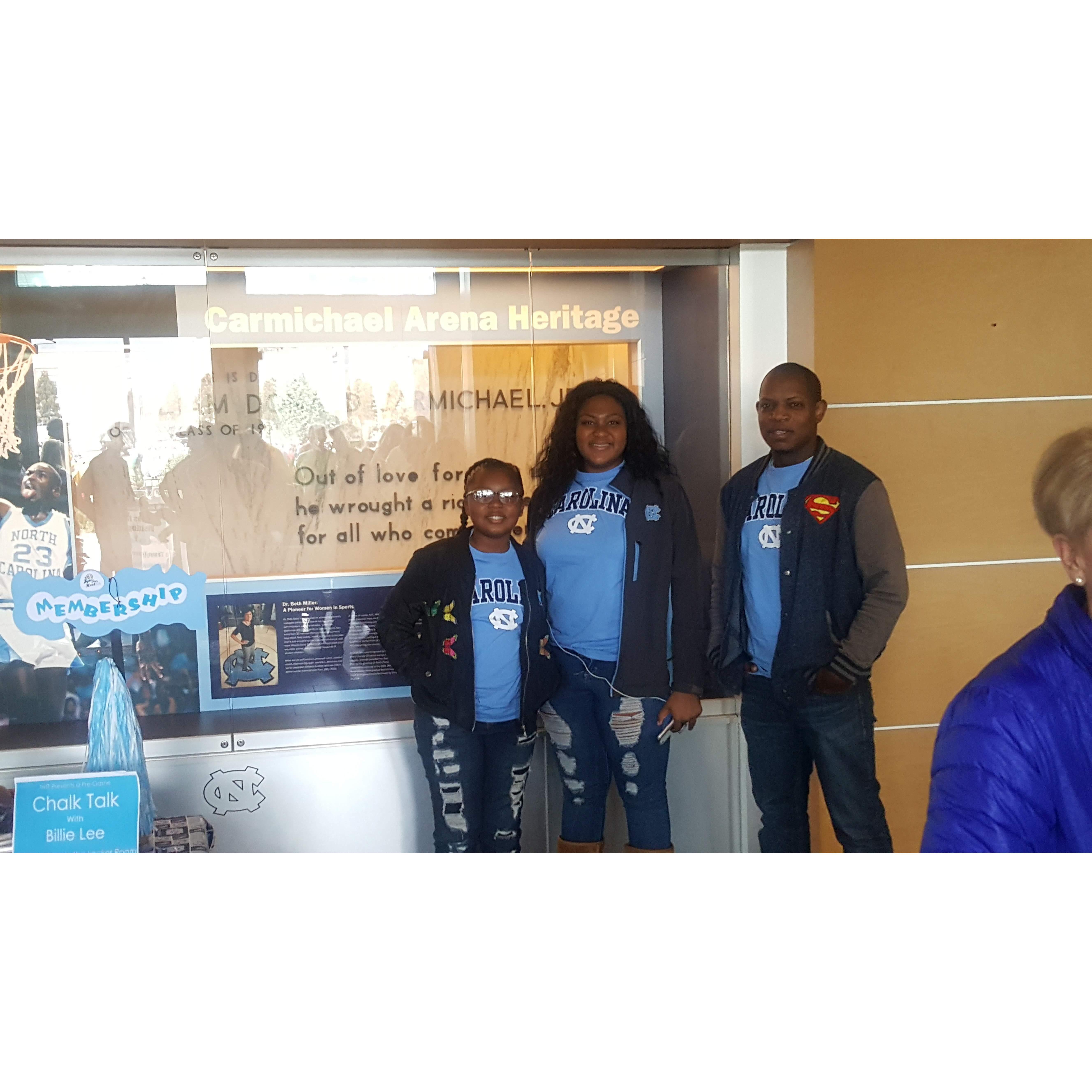Our 1st college game UNC
