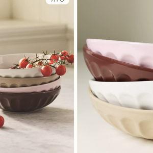 The Latte Stoneware Mini Bowl, Set of 4: Amelie Edition